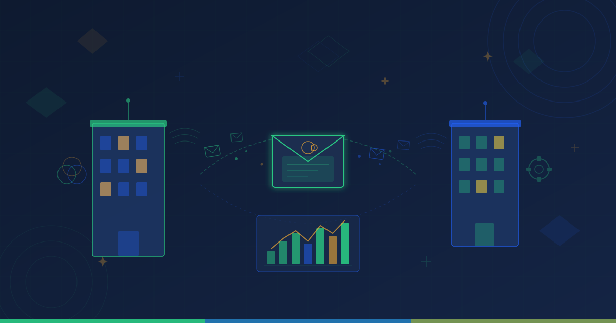 B2B email marketing best practices with professional business communication elements