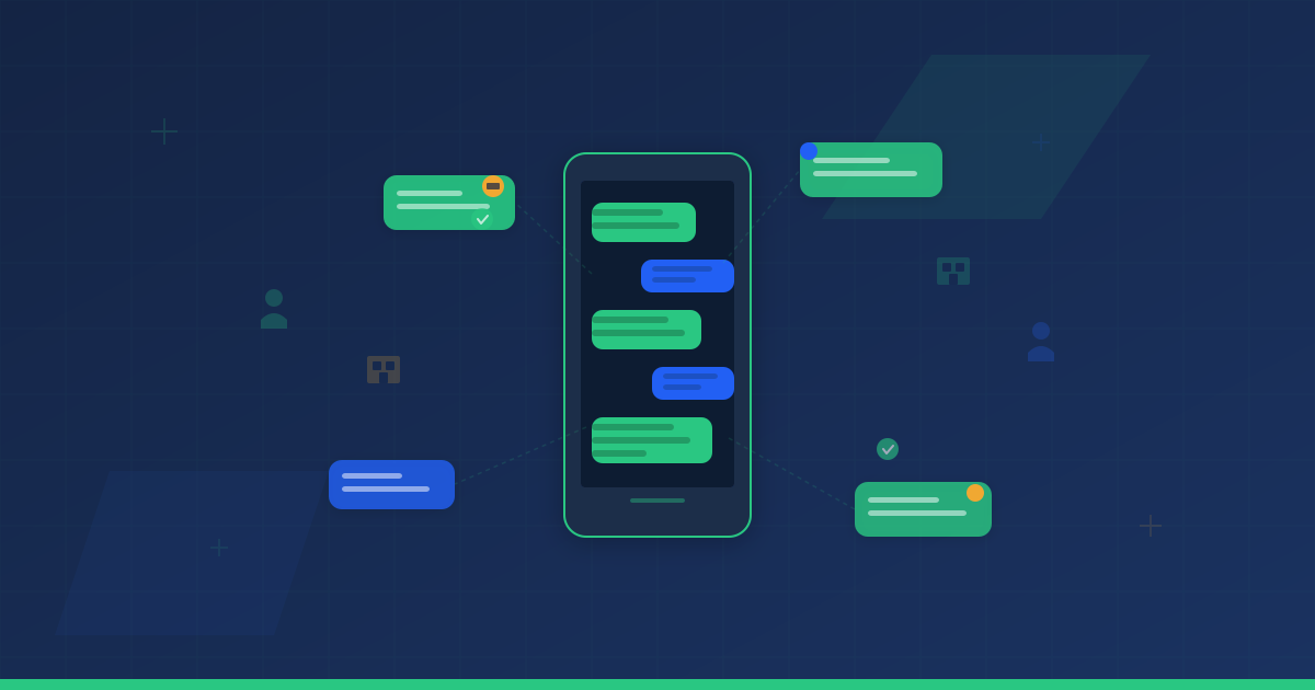 Ghana SME owner sending bulk SMS campaign to customers from a smartphone