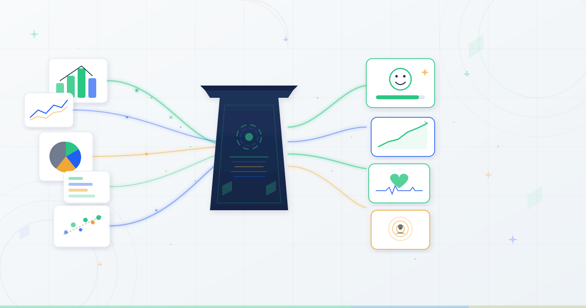 Data analysis transforming customer experience with analytics and insight elements