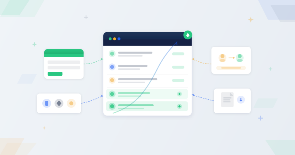 Growing contact list database with new entries added from web form, social media, and referral sources for SME email list building